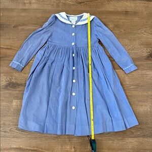 Funtasia Too Baby Cord Blue Sailor Dress Size 5 Vintage